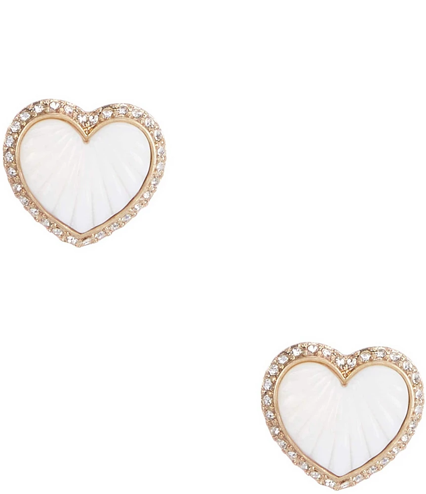Patricia Nash Heart Button Stud Earrings
