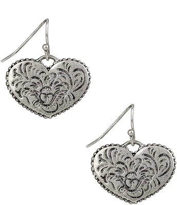 Patricia Nash Heart Drop Earrings