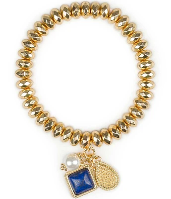 Patricia Nash Lapis Strone Stretch Bracelet