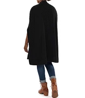 Patricia Nash Long Cable Knit Cape