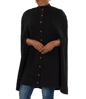 Patricia Nash Long Cable Knit Cape