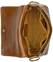 Patricia Nash Madalina Woven Leather Crossbody Bag