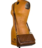 Patricia Nash Madalina Woven Leather Crossbody Bag