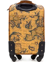 Patricia Nash European Map Soft Side Collection 22#double; Spinner Suitcase