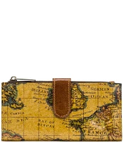 Patricia Nash Nazari Leather RFID European Map Print Wallet