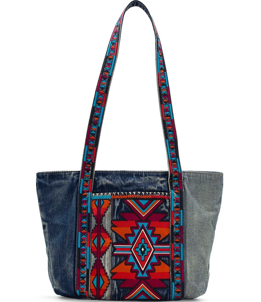 Patricia Nash Nevoso Denim Tote Bag