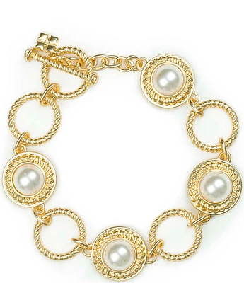 Patricia Nash Pearl Ring Line Bracelet