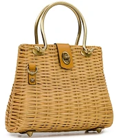 Patricia Nash Rodia Rattan Frame Crossbody Bag