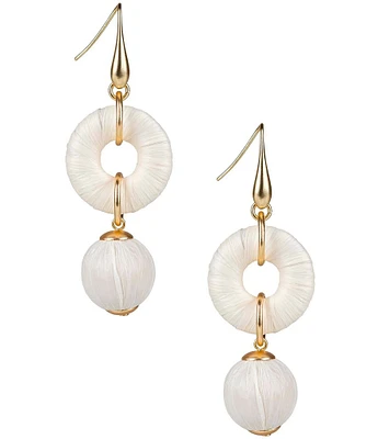Patricia Nash Small Ring Bead Linear Earrings