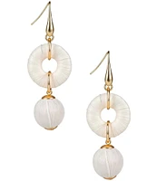 Patricia Nash Small Ring Bead Linear Earrings