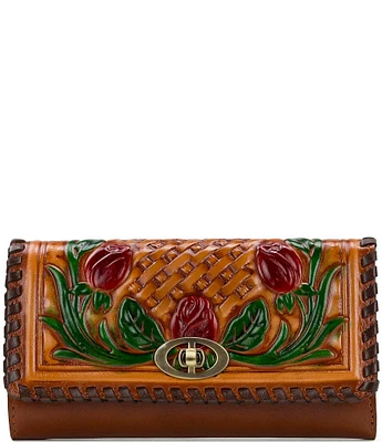 Patricia Nash Terresa Floral Stitching Wallet