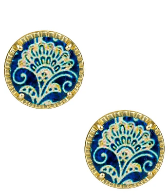 Patricia Nash Thaleia Button Clip Stud Earrings