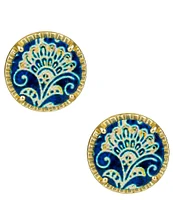 Patricia Nash Thaleia Button Clip Stud Earrings