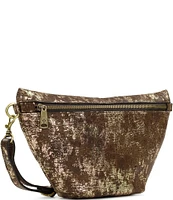 Patricia Nash Tinchi Chocolate Washed Suede Belt Bag