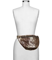 Patricia Nash Tinchi Chocolate Washed Suede Belt Bag