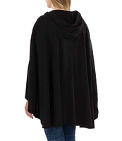 Patricia Nash Women's Hooded and Buttoned Front Cape