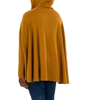 Patricia Nash Women's Hooded and Buttoned Front Cape