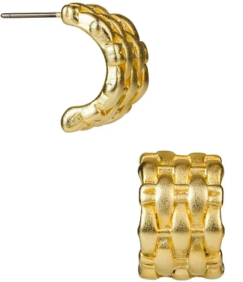 Patricia Nash Woven Hoop Earrings