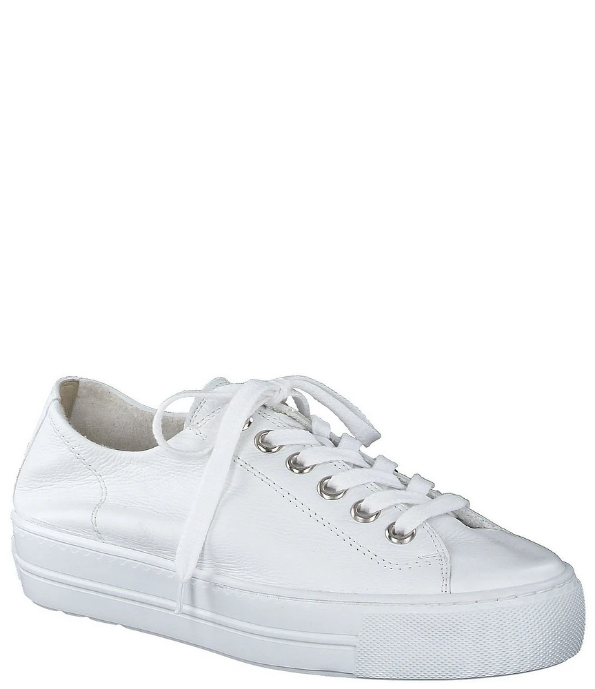 Paul Green Bixby Leather Platform Lace-Up Sneakers