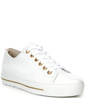 Paul Green Sophie Crinkled Leather Cap Toe Sneakers