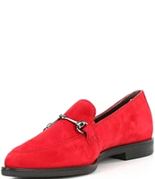 Paul Green Wexler Suede Pointed Toe Bit Buckle Loafers