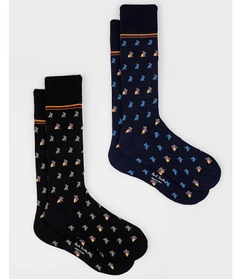 Paul Smith Cole Rabbit Crew Socks 2-Pack