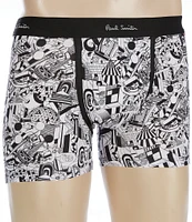 Paul Smith Geometric 3.5#double; Inseam Boxer Briefs