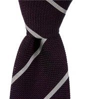 Paul Smith Grenadine Stripe 3.14#double; Woven Silk Tie