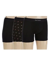 Paul Smith Rabbit Print 3.5#double; Inseam Boxer Briefs 3-Pack