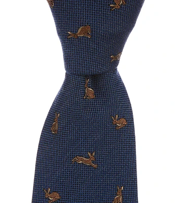 Paul Smith Rabbits 3.14#double; Silk Blend Tie