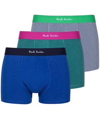 Paul Smith Solid 2.75#double; Inseam Trunks 3-Pack