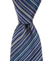 Paul Smith Striped 3.14#double; Woven Silk Tie