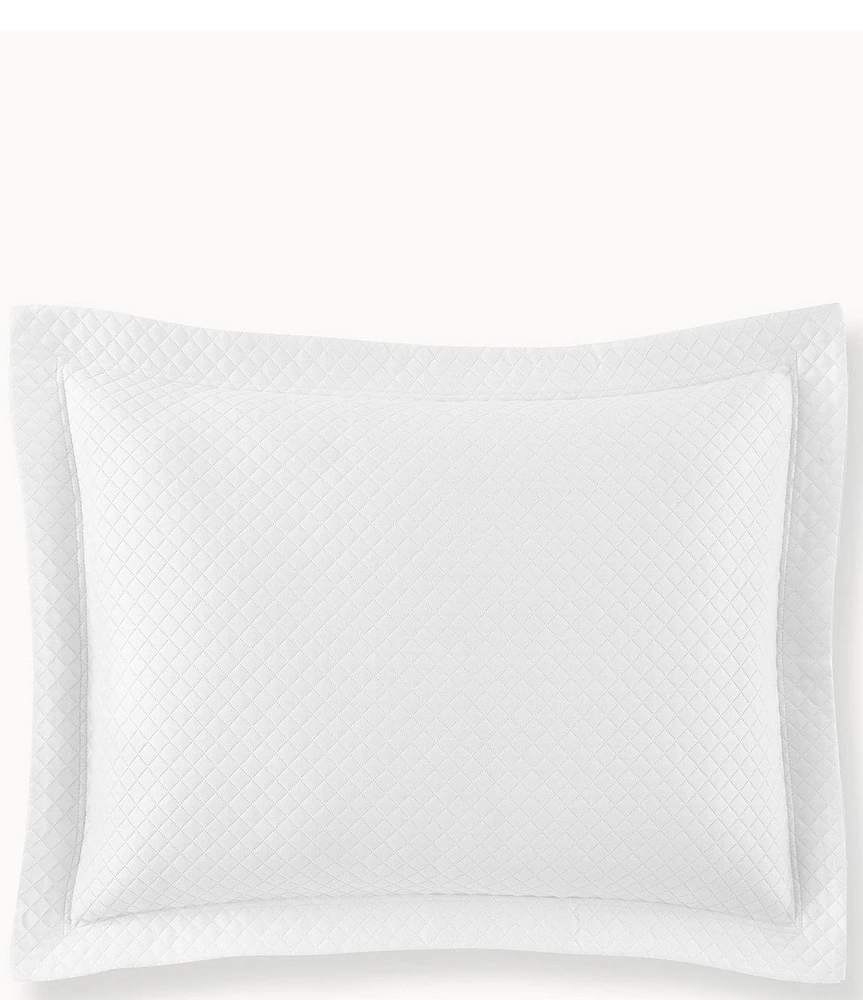 Peacock Alley Oxford Diamond Patterned Quilt Sham