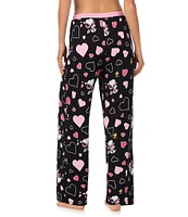 Peanuts Jersey Knit Snoopy Heart Print Coordinating Sleep Pant