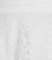 Pear Culture Sleeveless Patterned-Lace Fit-And-Flare Dress