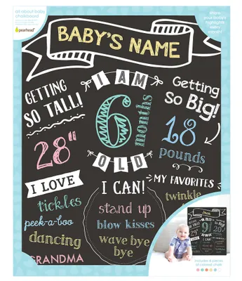 Pearhead All About Baby Chalkboard