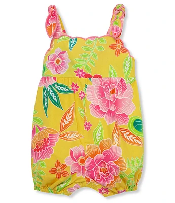Peek Baby Girls 6-24 Months Sleeveless Allover Floral Romper