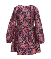 Peek Little/Big Girls 2T-10 Long Sleeve Floral-Printed Fit & Flare Dress