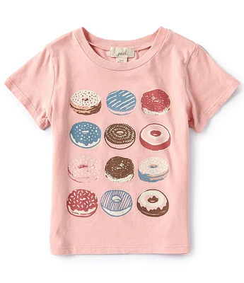 Peek Little/Big Girls 2T-10 Short Sleeve Donuts T-Shirt