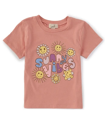 Peek Little/Big Girls 2T-10 Short Sleeve Sunny Vibes T-Shirt