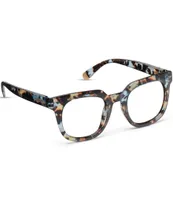 Peepers Women's Harlow 50mm Round Blue Light Reader Glasses