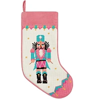 Peking Handicraft Drummer Embroidered Needlepoint Holiday Stocking