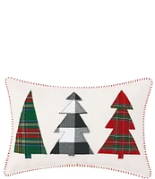 Peking Handicraft Holiday Collection Christmas Tree Applique Pillow