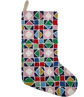 Peking Handicraft Quilt Star Hook Stocking