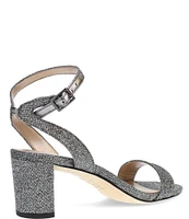 Pelle Moda Moira 2 Metallic Textile Ankle Strap Dress Sandals