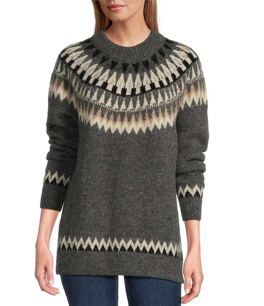 Pendleton Alpaca Fair Isle Crew Neck Long Sleeve Sweater