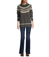 Pendleton Alpaca Fair Isle Crew Neck Long Sleeve Sweater