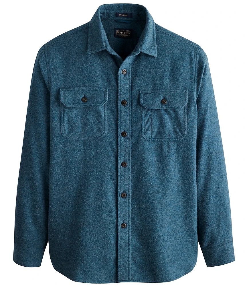 Pendleton Burnside Flannel Heather Long Sleeve Woven Shirt