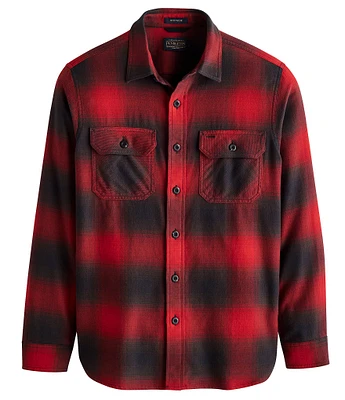 Pendleton Burnside Ombre Plaid Long Sleeve Woven Shirt