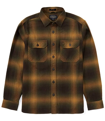 Pendleton Burnside Ombre Plaid Long Sleeve Woven Shirt